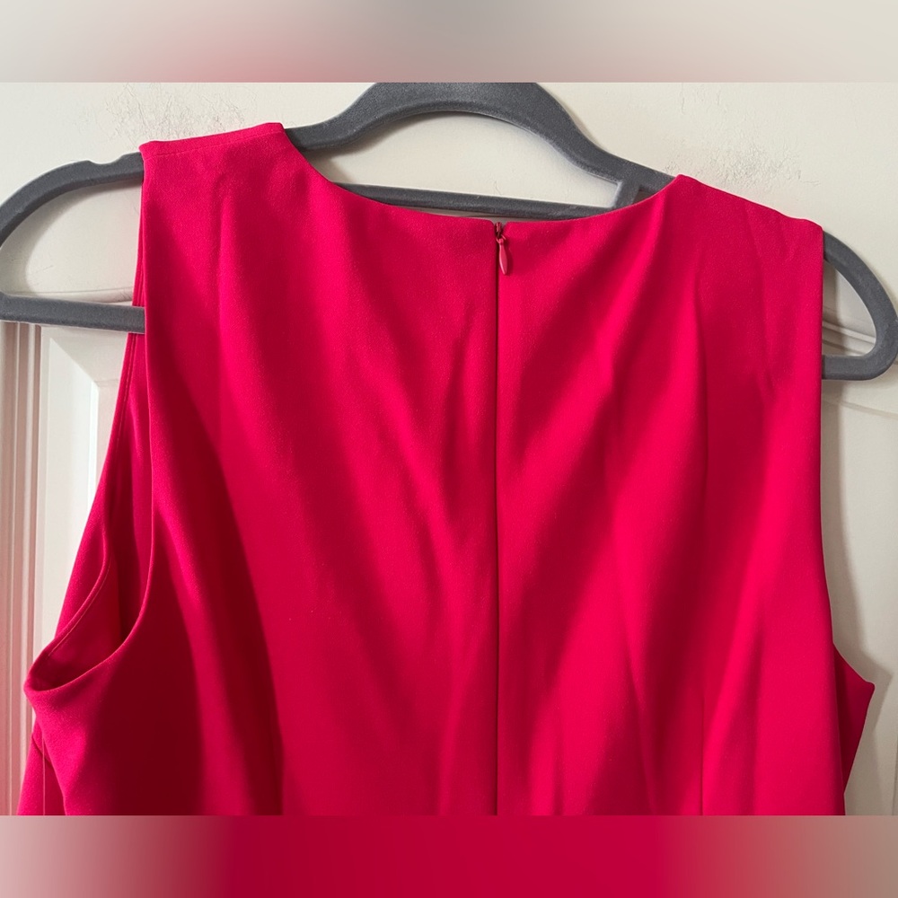 Eliza J Vibrant Pink Scalloped Mini Dress Women Size 12 - Picture 13 of 14